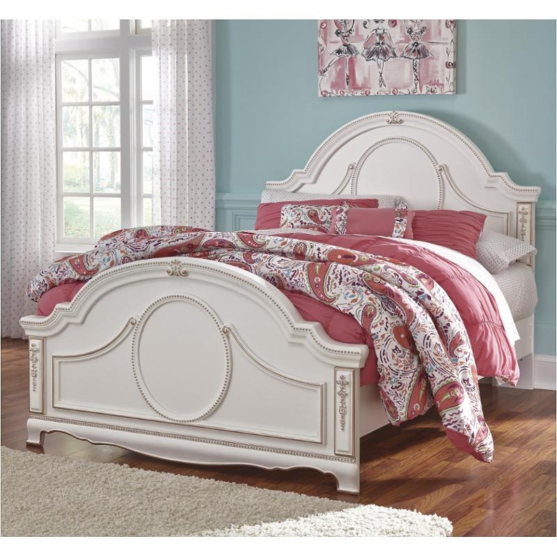 B355-86 Ashley Furniture Korabella - White Bedroom Furniture Bed