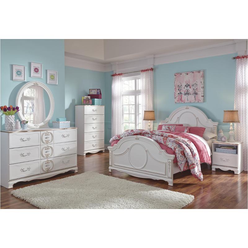 B355-87 Ashley Furniture Korabella - White Bedroom Furniture Bed