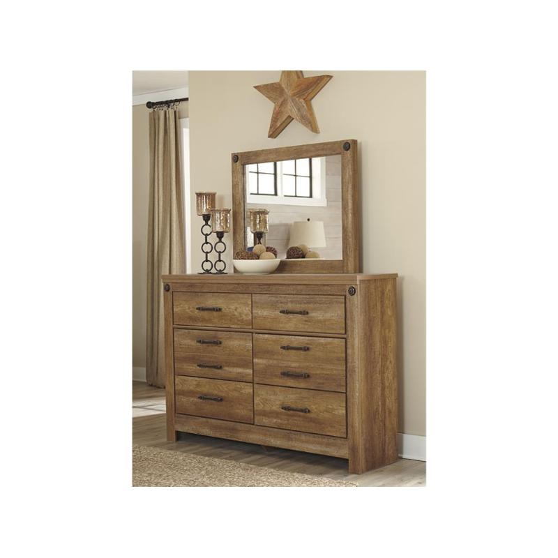 B399-36 Ashley Furniture Ladimier - Medium Brown Bedroom Furniture Mirror