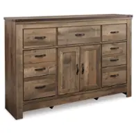 B446-32 Ashley Furniture Trinell - Brown Bedroom Furniture Dresser