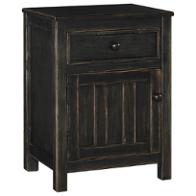 B521-91 Ashley Furniture Jaysom - Black Bedroom Furniture Nightstand