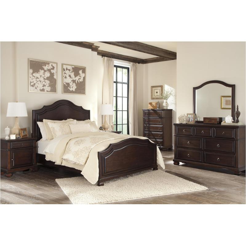 B554-57 Ashley Furniture Brulind - Brown Queen Panel Bed