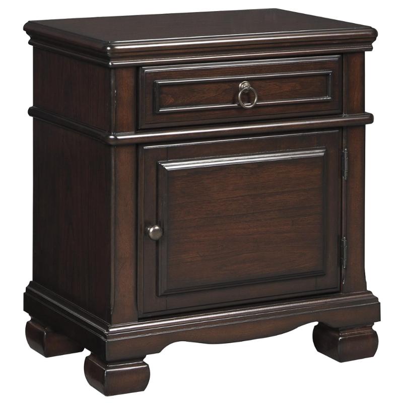 B554 91 Ashley Furniture Brulind Brown One Drawer Night Stand