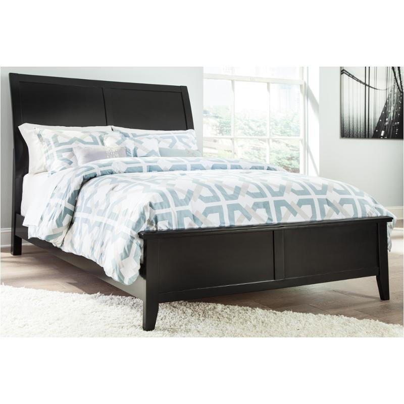 Ashley furniture black on sale bed frame