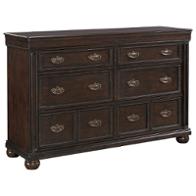 B596-31 Ashley Furniture Moluxy - Dark Brown Bedroom Furniture Dresser