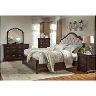 B596-57 Ashley Furniture Moluxy - Dark Brown Bedroom Furniture Bed