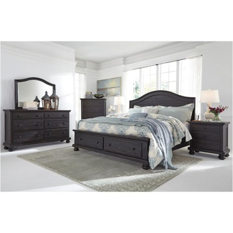 B635-57 Ashley Furniture Sharlowe - Charcoal Bedroom Furniture Bed