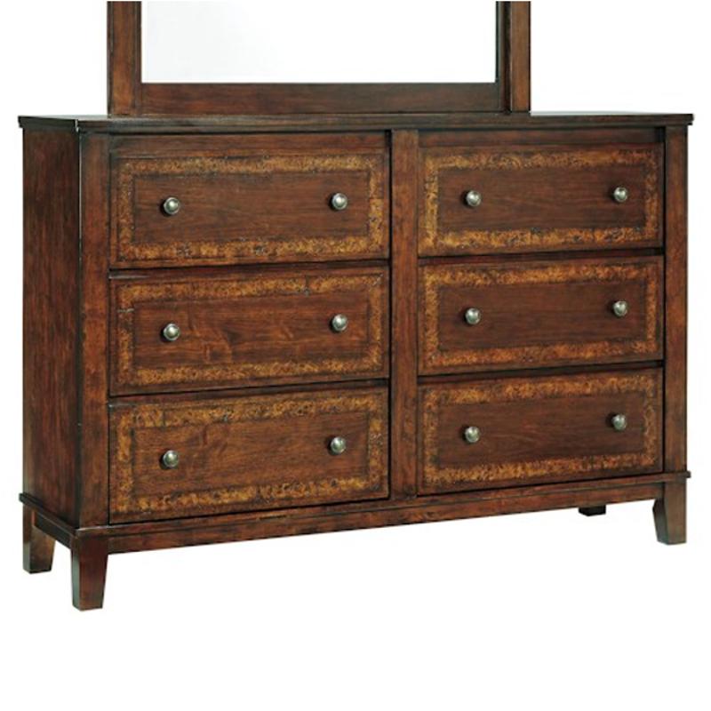 B645-31 Ashley Furniture Dawlyn - Burnished Brown Bedroom Furniture Dresser