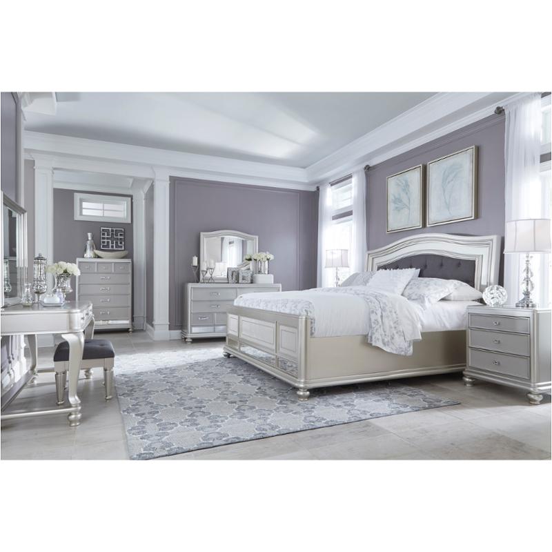 B650-157 Ashley Furniture Coralayne - Silver Bedroom Furniture Bed