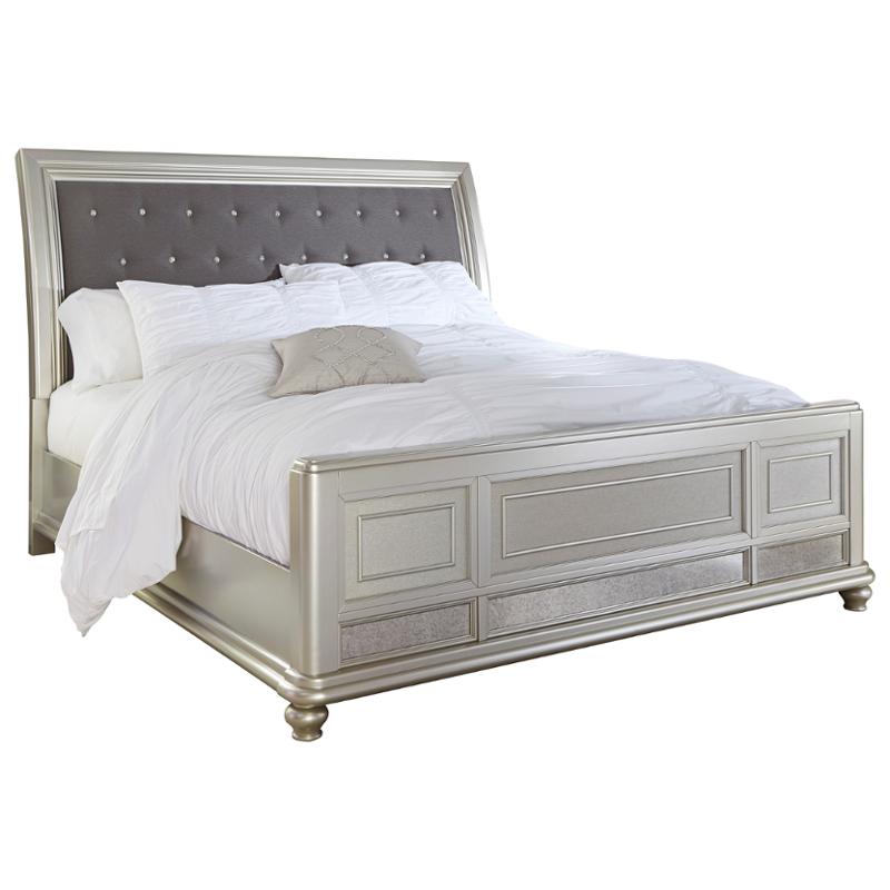 B650-96 Ashley Furniture Coralayne - Silver Bedroom Furniture Bed