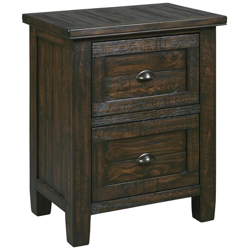 B658-92 Ashley Furniture Trudell - Dark Brown Bedroom Furniture Nightstand