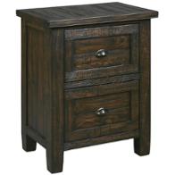 B658-92 Ashley Furniture Trudell - Dark Brown Bedroom Furniture Nightstand