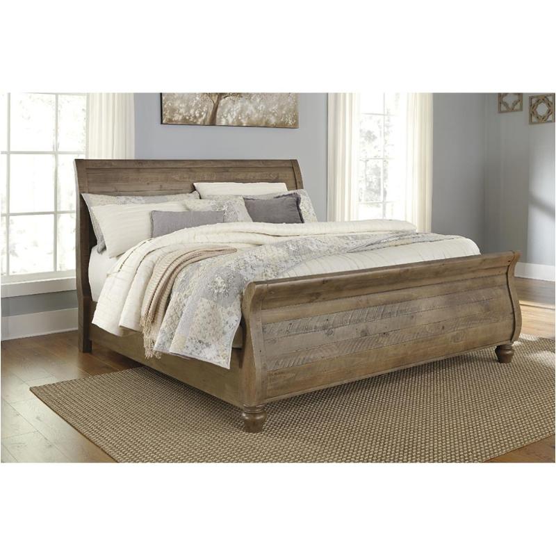 B65977 Ashley Furniture Trishley Light Brown Queen Sleigh Bed