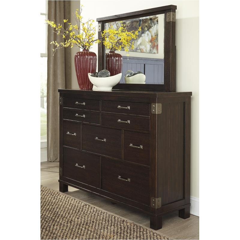 B67936 Ashley Furniture Haddigan Dark Brown Bedroom Mirror