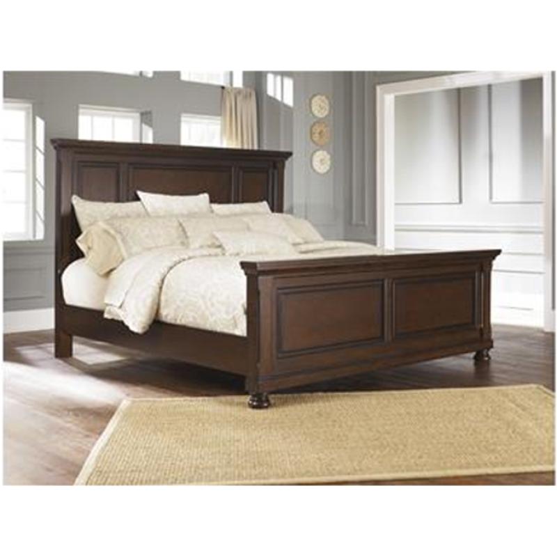 B697-58 Ashley Furniture Porter - Rustic Brown King Panel Bed