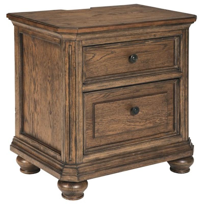 B709-92 Ashley Furniture Maeleen - Medium Brown Bedroom Furniture Nightstand