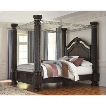 B717-50 Ashley Furniture Laddenfield - Dark Brown Bedroom Furniture Bed