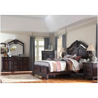 B717-56 Ashley Furniture Laddenfield - Dark Brown Bedroom Furniture Bed