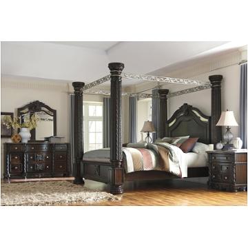 B717-62 Ashley Furniture Laddenfield - Dark Brown Bedroom Furniture Bed