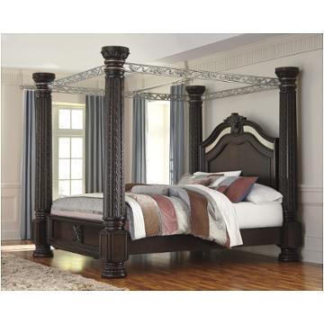 B717-72 Ashley Furniture Laddenfield - Dark Brown Bedroom Furniture Bed