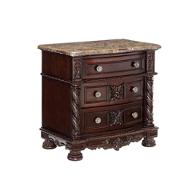 B717-93 Ashley Furniture Laddenfield - Dark Brown Bedroom Furniture Nightstand