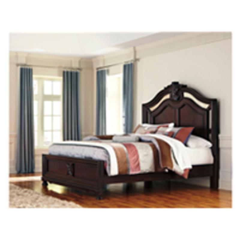 B717-94 Ashley Furniture Laddenfield - Dark Brown Bedroom Furniture Bed