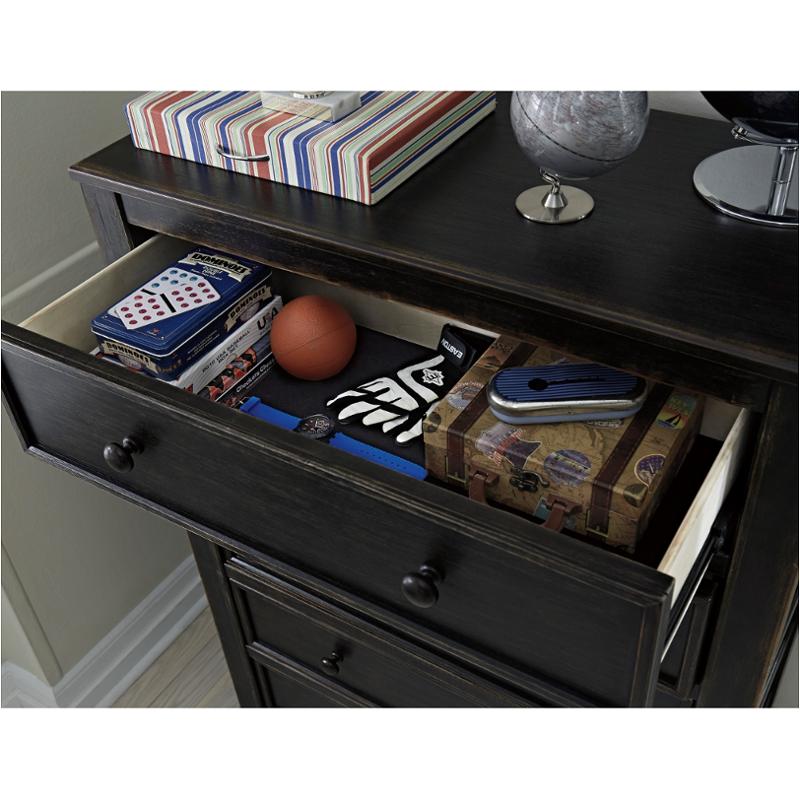 B521-45 Ashley Furniture Jaysom - Black Five Drawer Chest
