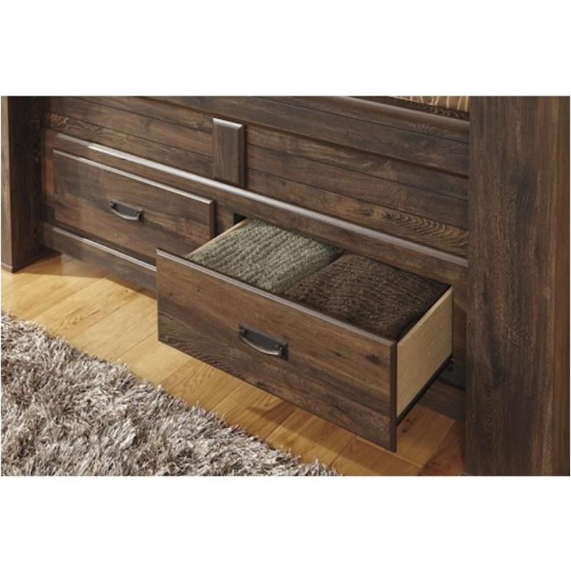 B246-67-st Ashley Furniture Queen Poster Bed With Storage Fb