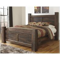 B246-68 Ashley Furniture Quinden - Dark Brown Bedroom Furniture Bed