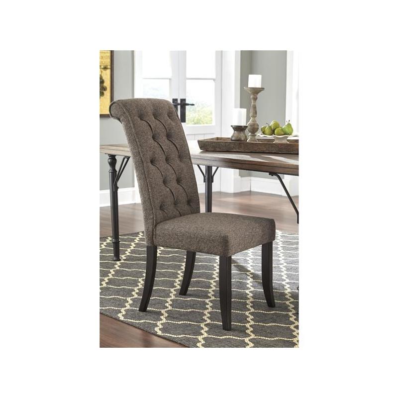 D530 02 Ashley Furniture Dining, Brown Tufted Dining Room Chairs