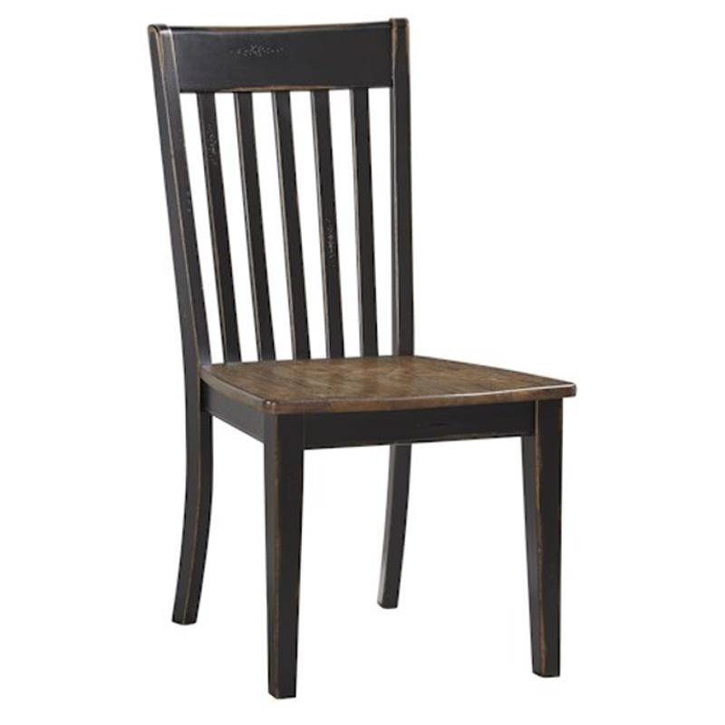 D563-01 Ashley Furniture Emerfield - Two-tone Brown Dining Room Furniture Dinette Chair