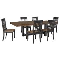 D563-35 Ashley Furniture Emerfield - Two-tone Brown Dining Room Furniture Dining Table