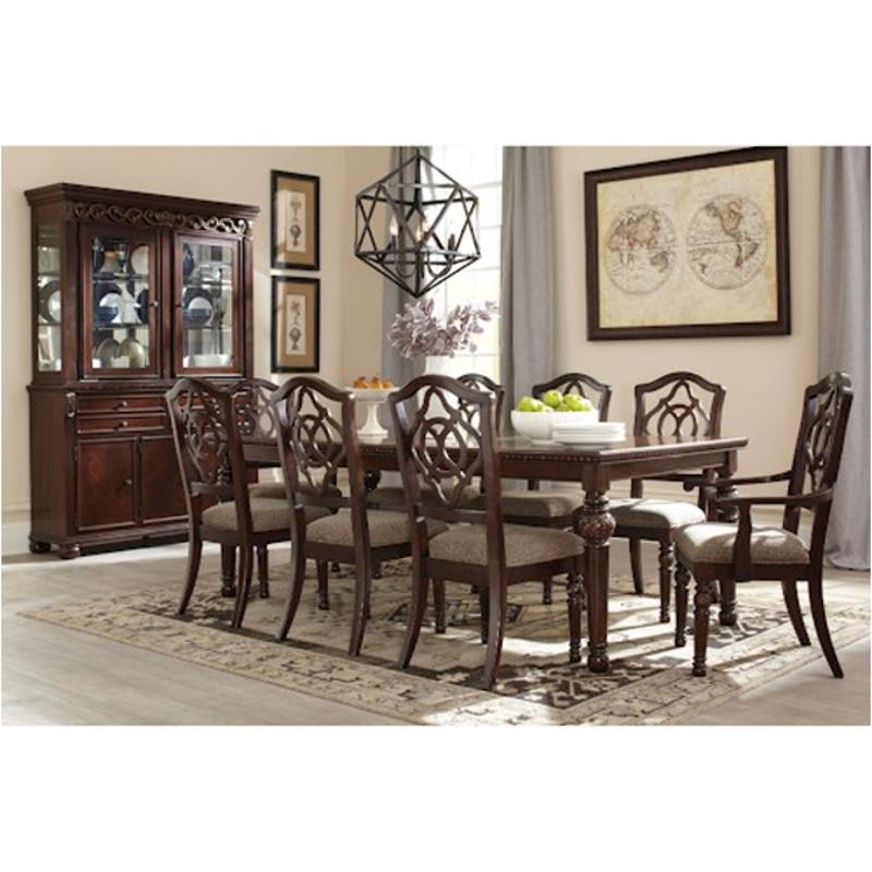 D62681 Ashley Furniture Leahlyn Reddish Brown China With Hutch