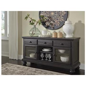 D635-60 Ashley Furniture Sharlowe - Charcoal Dining Room Furniture Server