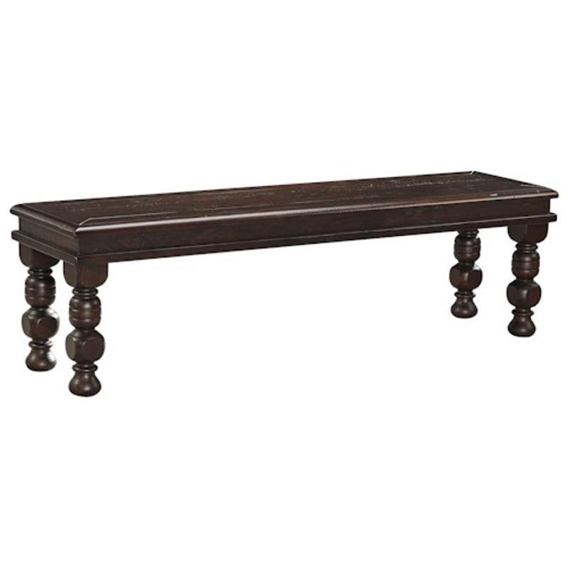 D65700 Ashley Furniture Gerlane Dark Brown Dining Room Bench