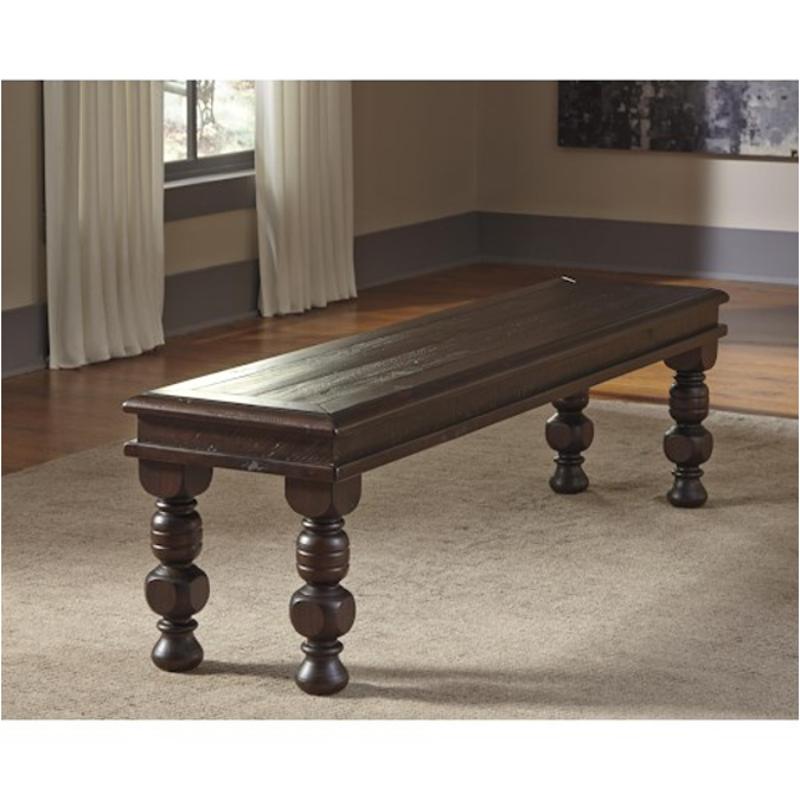 D65700 Ashley Furniture Gerlane Dark Brown Dining Room Bench