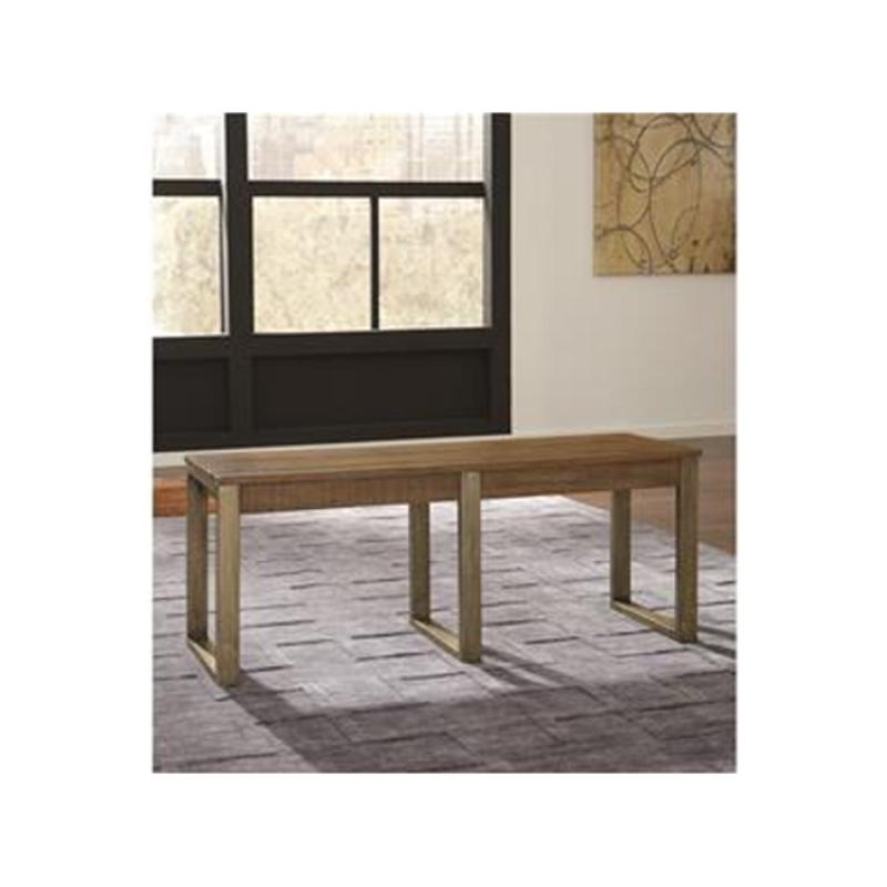 D66300 Ashley Furniture Dondie Warm Brown Dining Room Bench