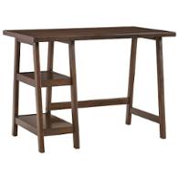 H309-10 Ashley Furniture Lewis - Medium Brown Home Office Furniture Desk