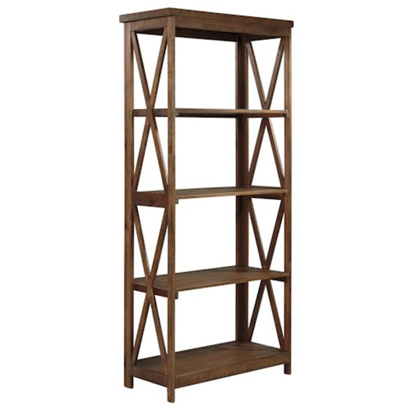 H588-17 Ashley Furniture Minbreeze - Medium Brown Large Bookcase