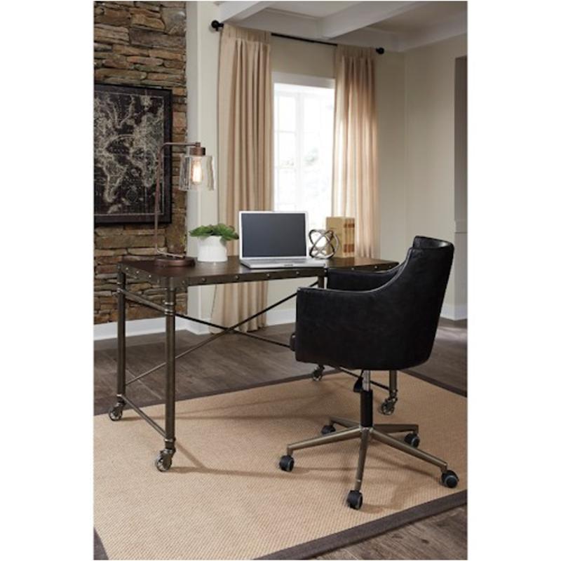 H69810 Ashley Furniture Tremile Dark Brown Home Office Desk
