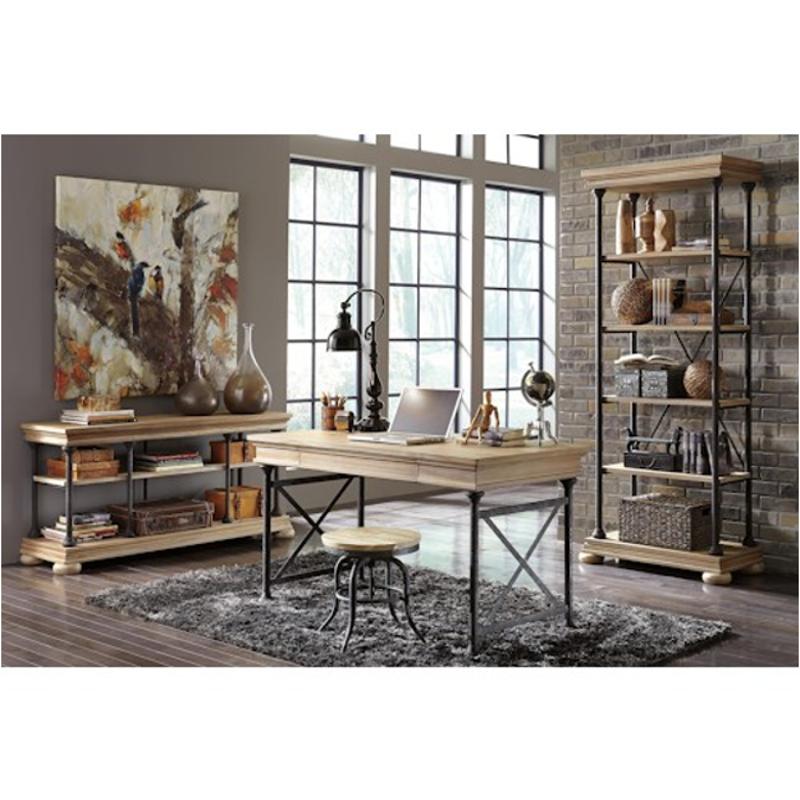 H862-44 Ashley Furniture Shennifin - Light Brown Home Office Furniture Desk