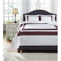 Q248023q Ashley Furniture Daruka - Plum Bedding Comforter