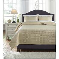 Q256013q Ashley Furniture Dietrick - Sand Bedding Comforter