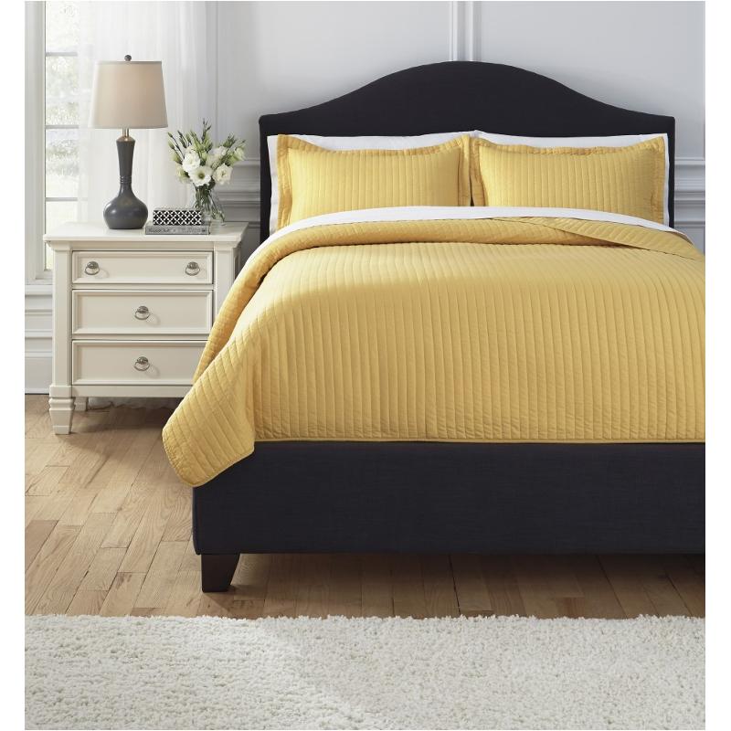 Q494003k Ashley Furniture Raleda - Yellow Bedding Comforter