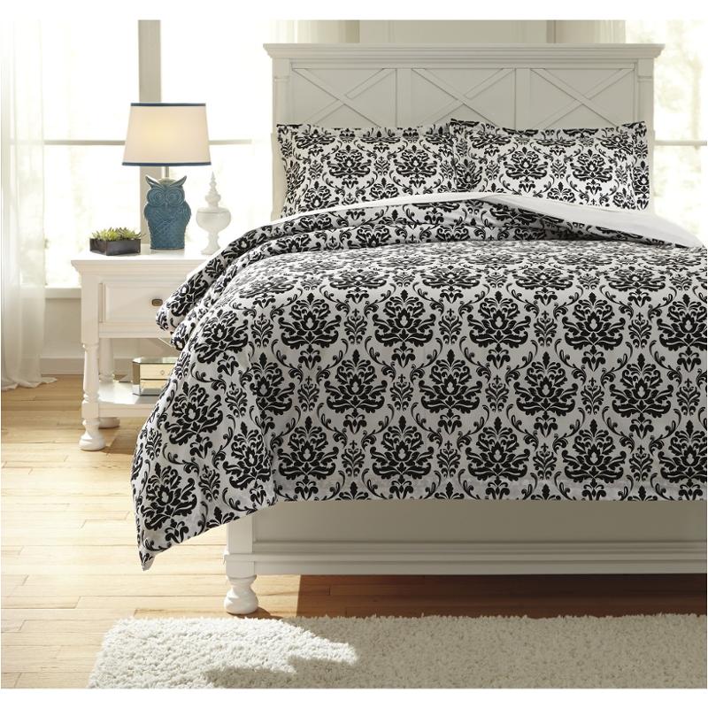 Q730003f Ashley Furniture Alano Black Full Duvet Cover Set
