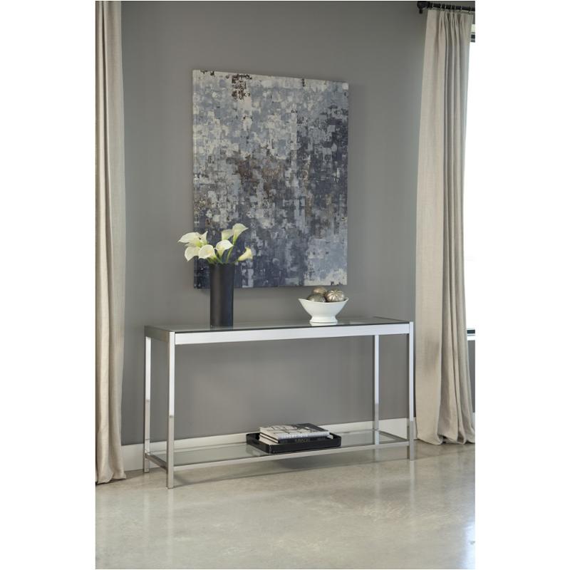 T672-4 Ashley Furniture Jonies - Brushed Nickel Finish Living Room Furniture Sofa Table
