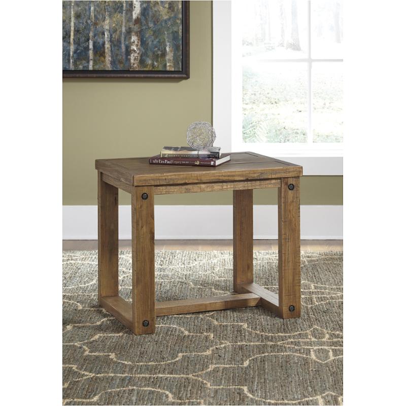 T7152 Ashley Furniture Tamilo Grayish Brown Square End Table