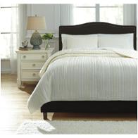 Q737013k Ashley Furniture Solsta - Ivory Bedding Comforter