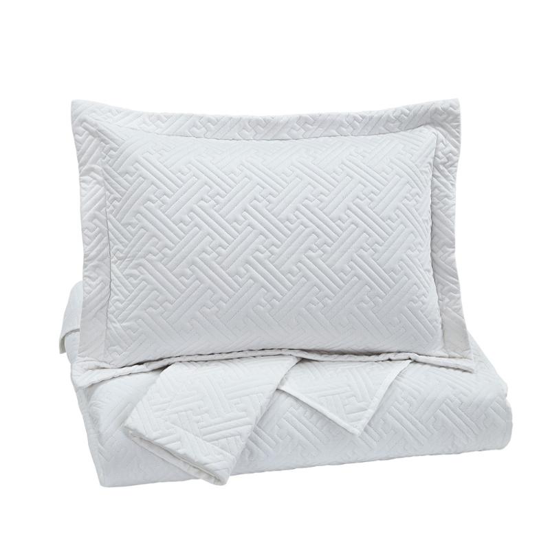Q739003k Ashley Furniture Aldis White Bedding King Coverlet Set