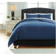 Q742003q Ashley Furniture Sensu - Denim Bedding Comforter